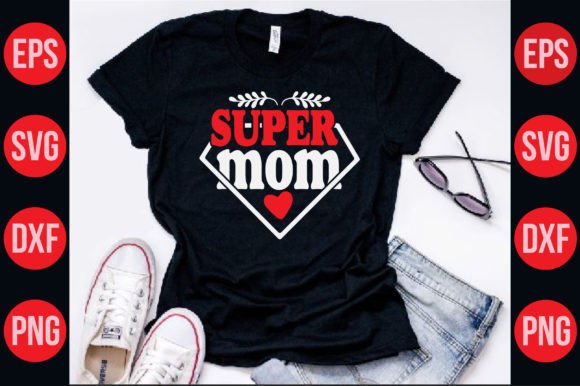 Mom Svg Typography T Shirt Design Vector for Graphics and Crafts